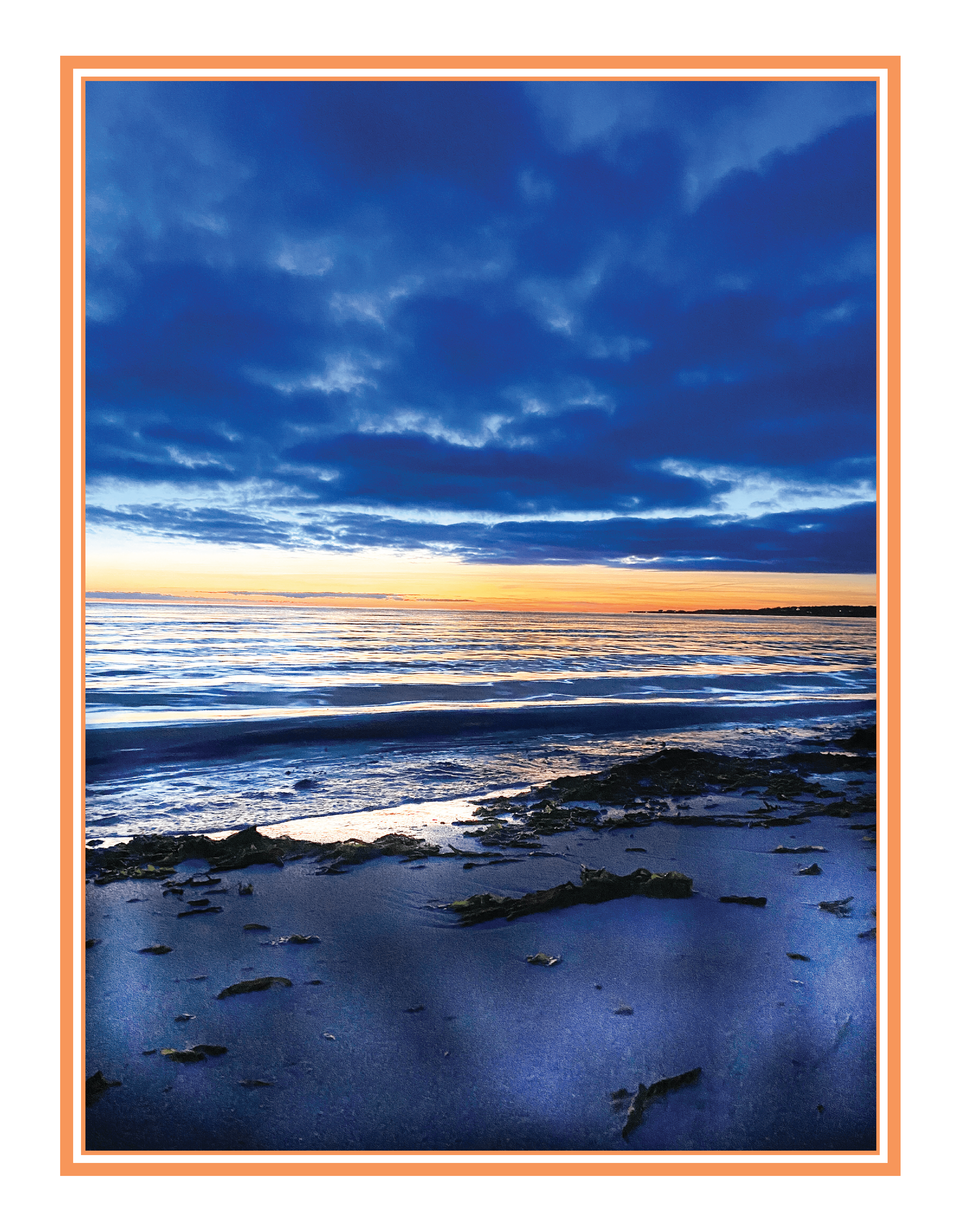 Sunset with Deep Sky and Sea